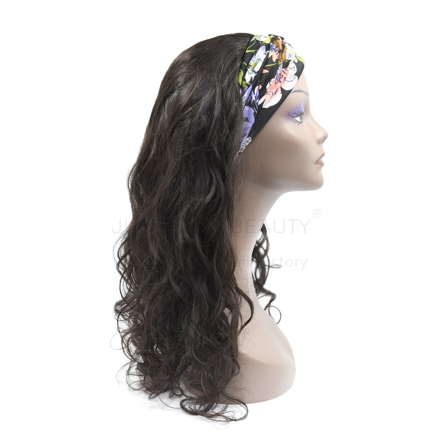 Glueless Loose Wave Headband Wig Human Hair Peruvian Human Hair Wigs Natural Color for Black Women