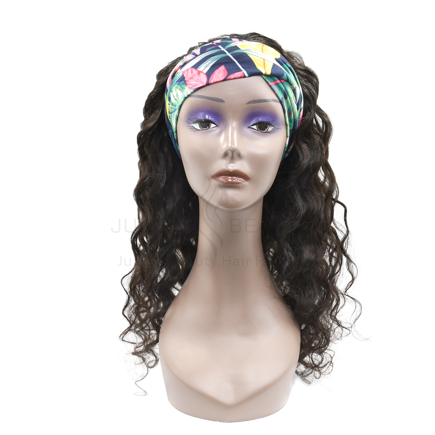 Wholesale Headband Wig for Women Long Black Deep Wave Virgin Hair for Daily Party Use