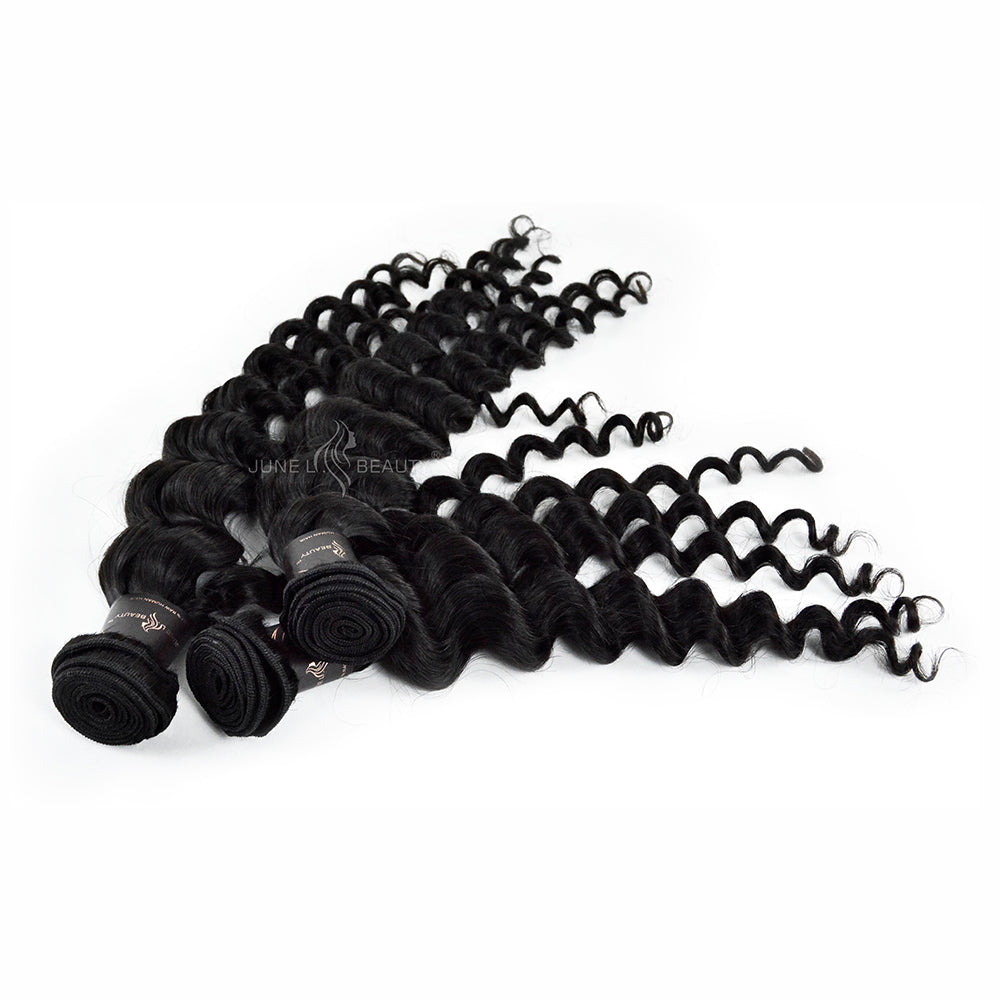Loose Deep Wave 3 Bundles 100% Remy Virgin Hair Virgin Human Hair Double Weft