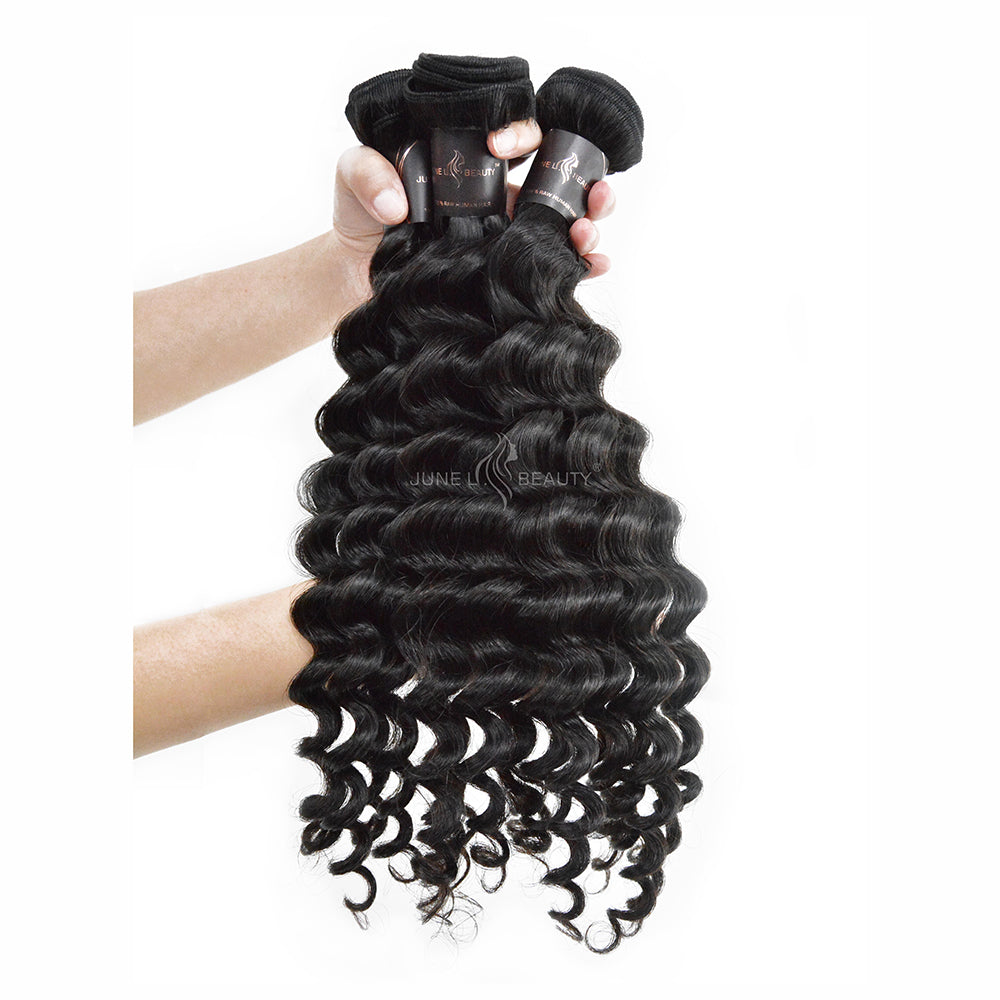Loose Deep Wave 3 Bundles 100% Remy Virgin Hair Virgin Human Hair Double Weft