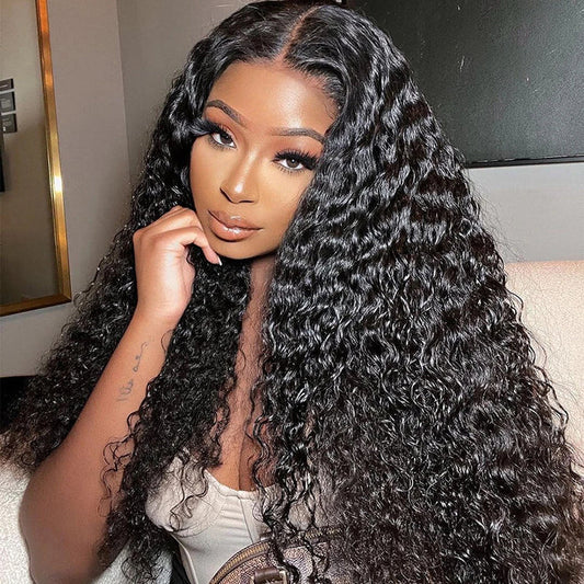 Preplucked Deep Curly Human Hair HD Lace Wigs 2X6 / 4x4/5x5/13x4/13x6 Frontal Lace Wig