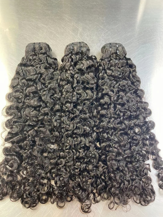 Popular Cuticle Aligned Burmese Curly Hair Bundles Human Hair Extension Wholesale Vendor