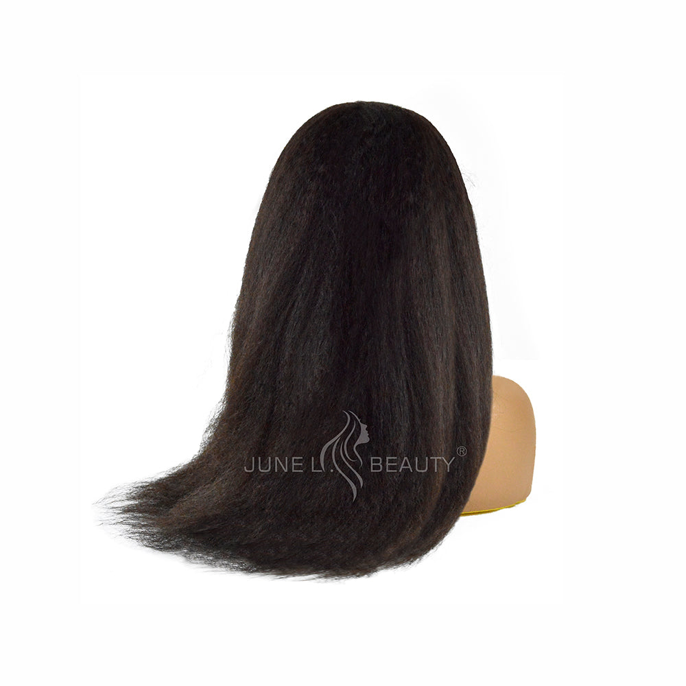 200% 2x6/4x4/5x5/13x4/13x6 Human Hair Kinky Straight HD Lace Wigs for Black Women