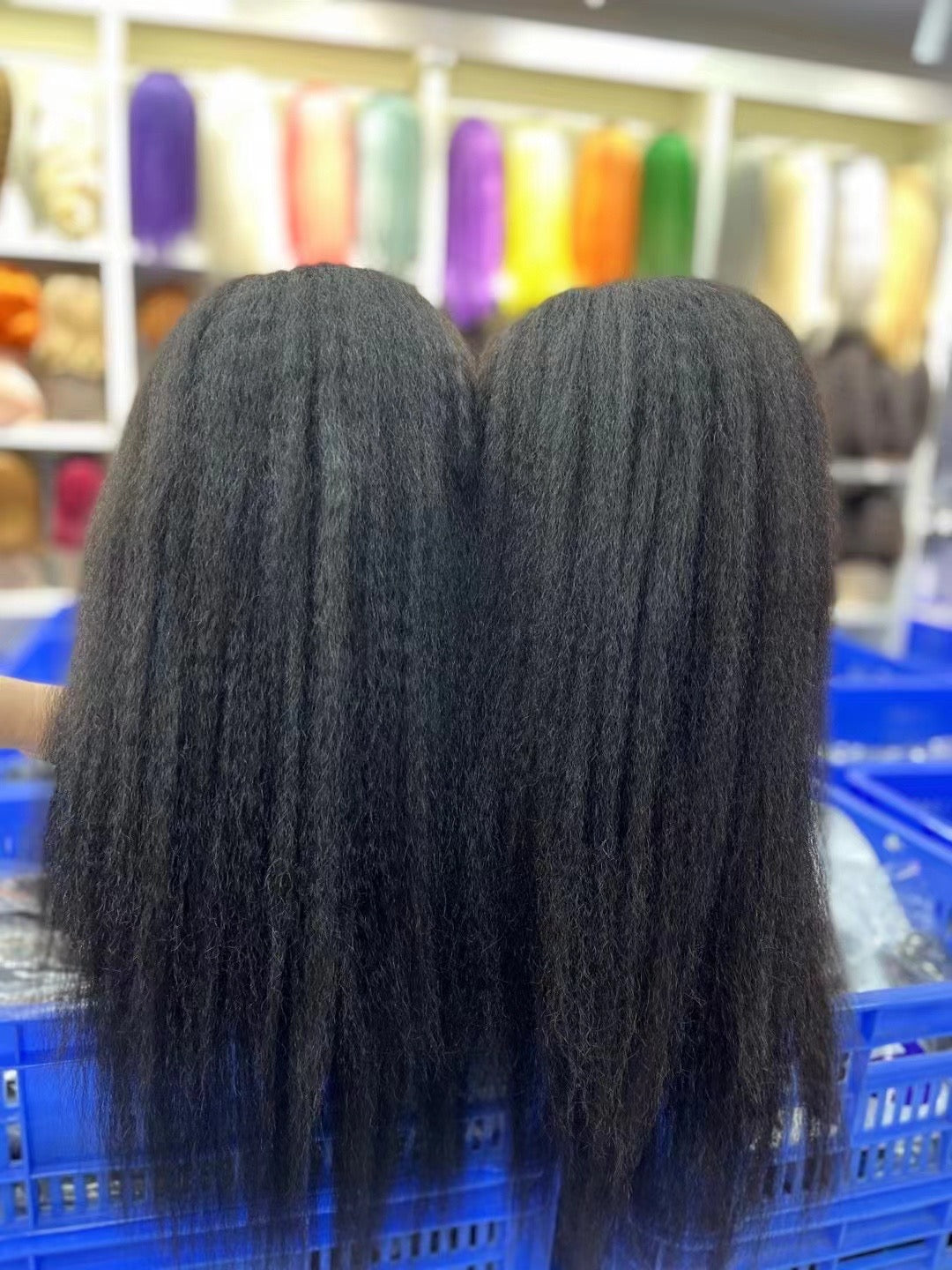 200% 2x6/4x4/5x5/13x4/13x6 Human Hair Kinky Straight HD Lace Wigs for Black Women