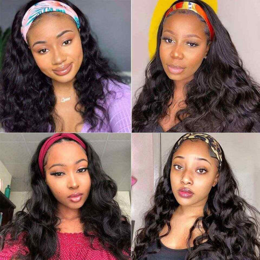 Drop Shipping Wholesale Cheap Headband Wigs Human Hair Head Band Wigs For Black Women Wig Headband