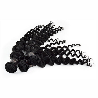 Loose Deep Wave 3 Bundles 100% Remy Virgin Hair Virgin Human Hair Double Weft