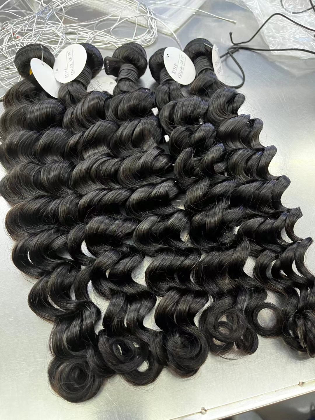Loose Deep Wave 3 Bundles 100% Remy Virgin Hair Virgin Human Hair Double Weft