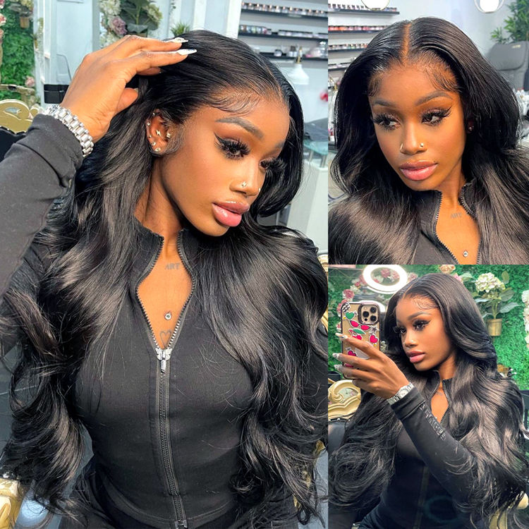 Wholesale TOP Quality Virgin Hair Bundles Deals with HD lace closures