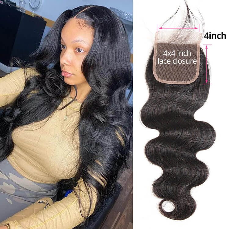2x6 4x4 5x5 6x6 Hight Quality Virgin Body Wave HD Lace Transparent Lace Closure